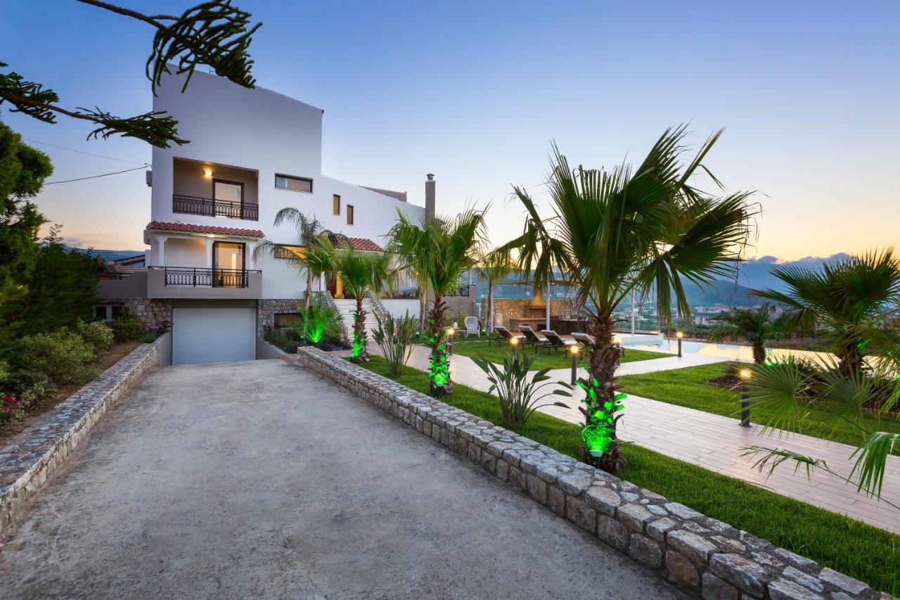 Villa Anemeli - Luxury Pool Villa With Gorgeous Seaview 키사모스 외부 사진