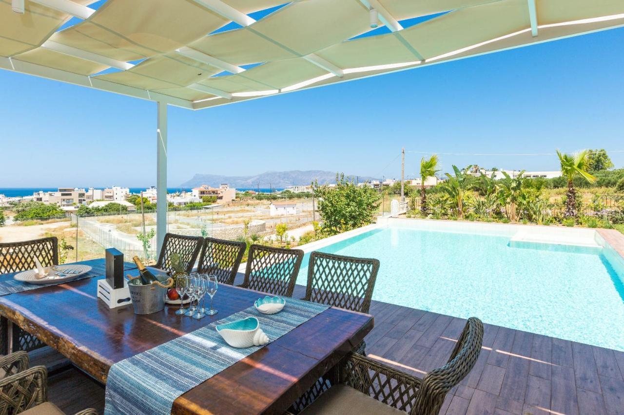 Villa Anemeli - Luxury Pool Villa With Gorgeous Seaview 키사모스 외부 사진
