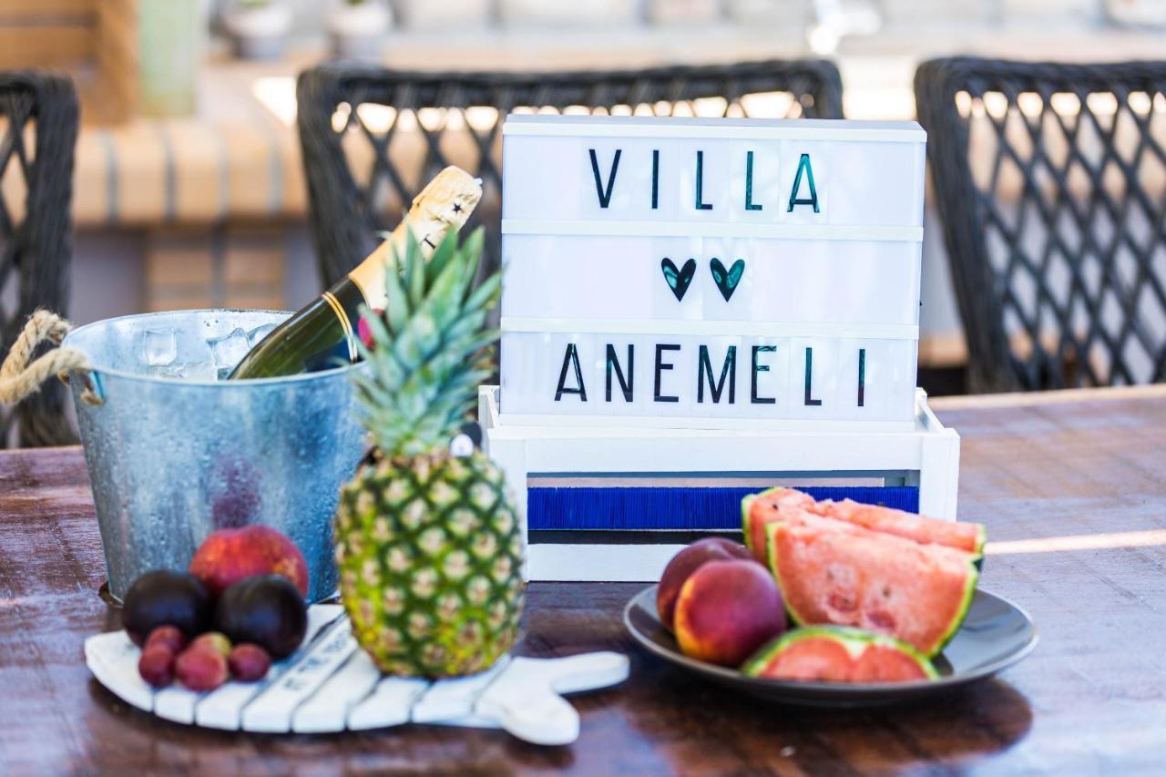 Villa Anemeli - Luxury Pool Villa With Gorgeous Seaview 키사모스 외부 사진