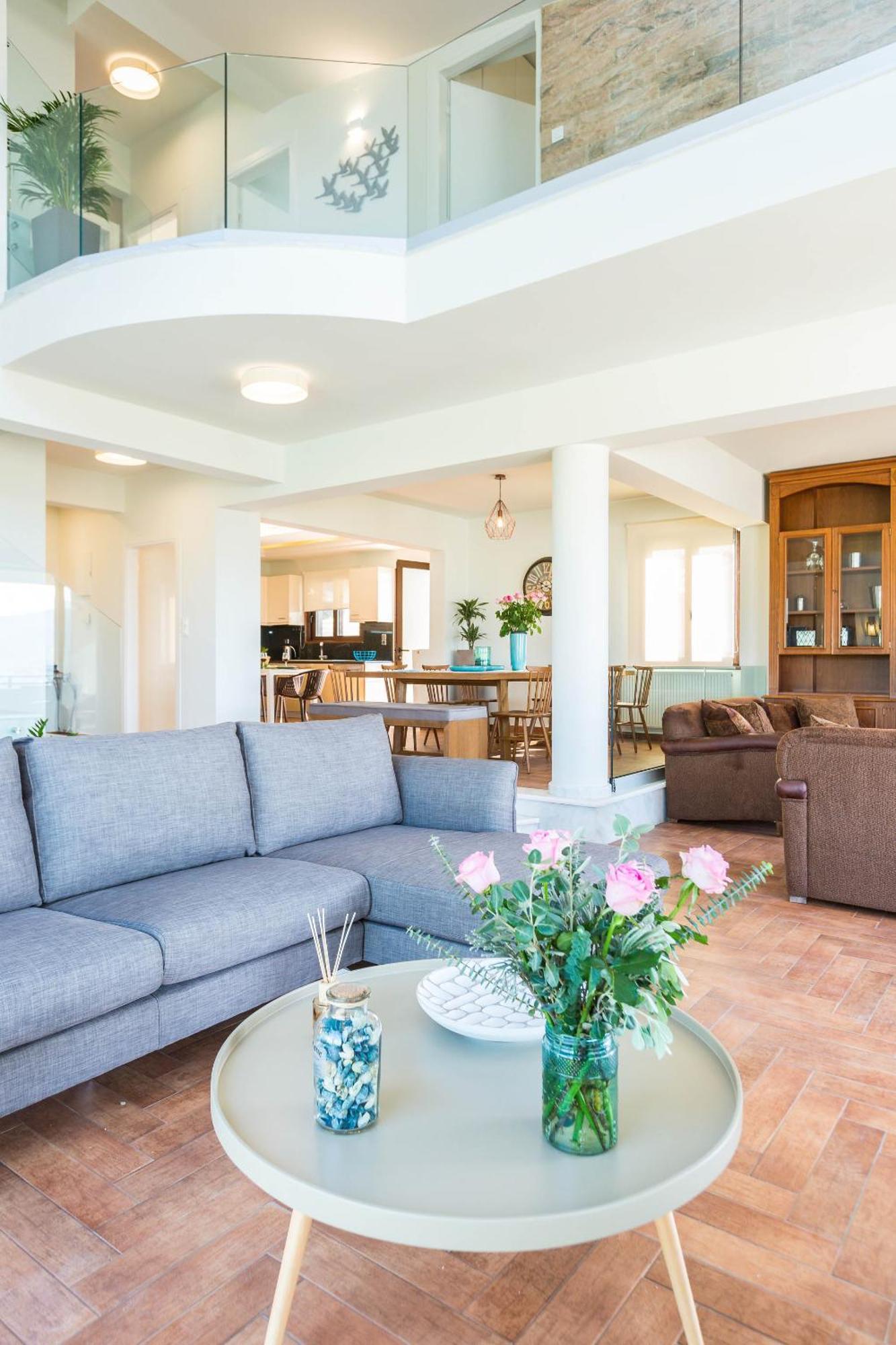 Villa Anemeli - Luxury Pool Villa With Gorgeous Seaview 키사모스 외부 사진